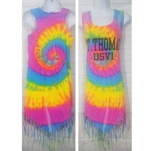 Tie Dye Colorful St. Thomas Dress